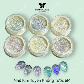  Set Nhũ Kim Tuyến Khổng Tước SIÊU SÁNG 6 hủ  Nhũ Kim Tuyến Khổng Tước Siêu Sáng - Phụ kiện nail Hoàng Ka 