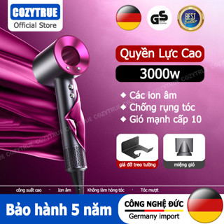 ION ÂM Máy Sấy Tóc 3000W Gấp Gọn tạo kiểu công nghệ 2 chiều nóng lạnh công suất lớn, nhiều chế độ điều chỉnh