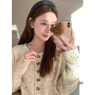 áo len cadigal muối tiêu nơ nũ quảng châu siêu xinh