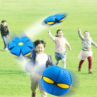 Đồ Chơi Bóng Ma Thuật Biến Dạng Tự Nảy Sáng Đèn, Banh Ném Đĩa Bay Ufo Bật Lò Xo Cho Bé