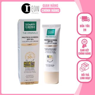 [HÀNG CTY] Kem Chống Nắng Nâng tone MartiDerm The Originals Proteos Screen SPF50+ Color Fluid Cream - NEON BEAUTY