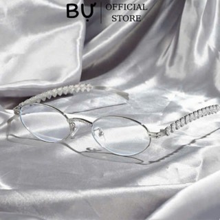 Kính mát Jennie Jentle Salon Bự Store Y2K kim loại cao cấp oval đính đá trái tim