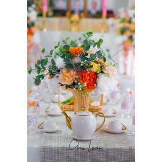 Bộ 3 Bình Cắm Hoa Cắm Hoa Thật Hoa Giả Trang Trí Bàn Trà Phòng Khách, Bàn Tiệc Nhà Hàng Khách Sạn