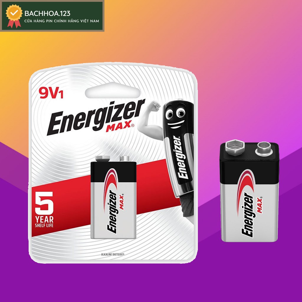 pin 9V Energizer alkaline Max 522 BP1 (vỉ 1 viên)