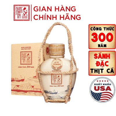 Nước mắm Tĩn nhãn xưa độ đạm 41N 500ml rin nguyên chất truyền thống không chất bảo quản
