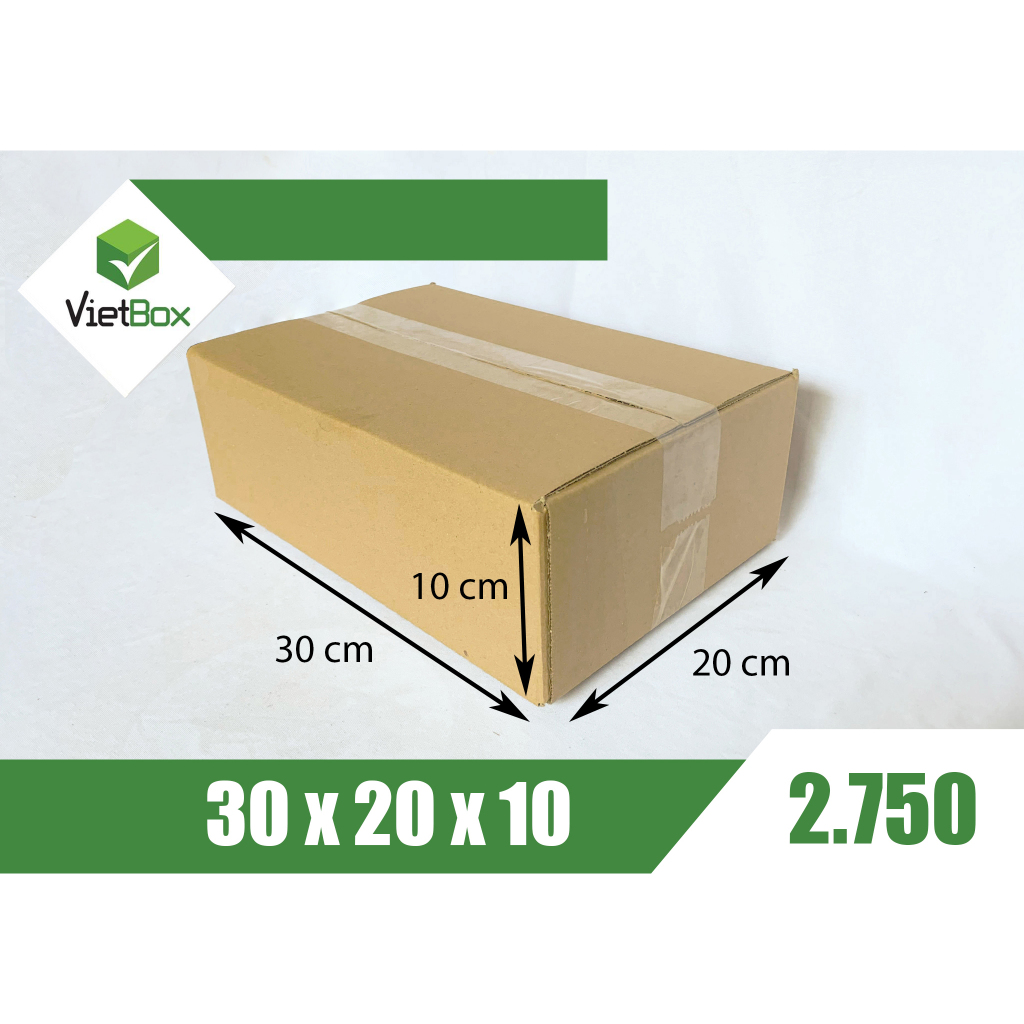 Combo 60 hộp carton 30x20x10