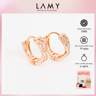 Khuyên tai nữ CDE Hoop Infinity Earrings Rose Gold CDE3291RG