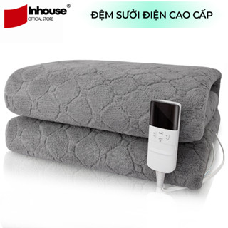 Đệm sưởi điện chăn điện hàn quốc 2 vùng độc lập hàng chính hãng, Chăn đệm điện sưởi ấm mùa đông làm ấm nhanh an toàn