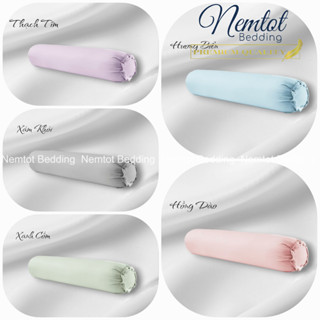 ❇️VỎ GỐI ÔM LỤA TENCEL ICE COOL❇️ Vỏ Gối Ôm 100x35cm May Khóa Kéo Cao Cấp Mềm Mịn Mát_Nemtot Bedding