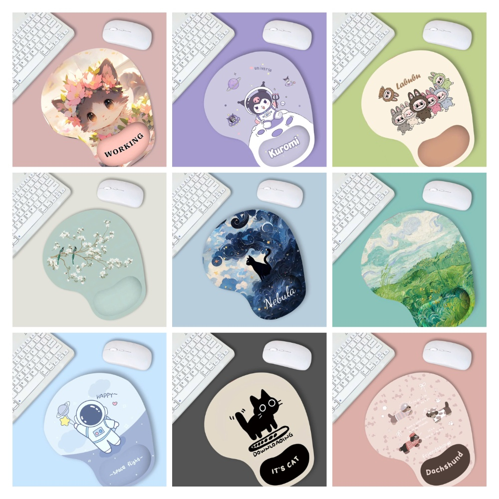 Lót chuột có đệm tay chống mỏi chất liệu silicon siêu mềm được chọn mẫu - Hàng nhập khẩu