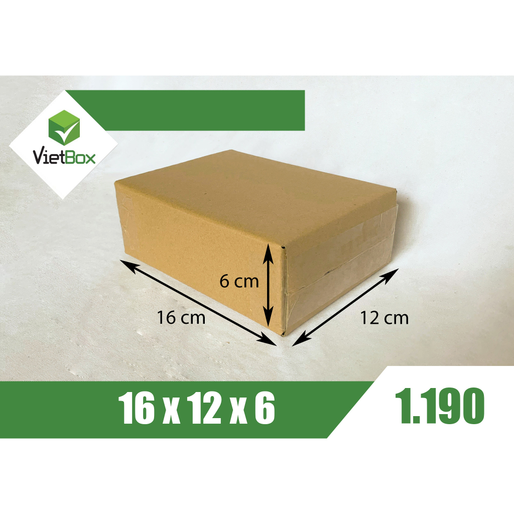 Combo 40 hộp carton 16x12x6