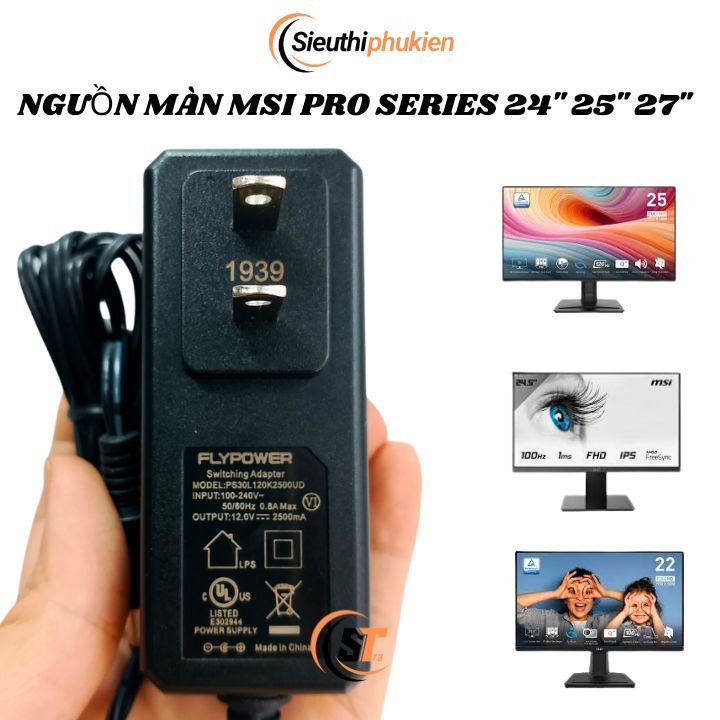 Cục nguồn 12V cho màn hình MSI 27inch PRO MP273AP MP273 MP273P
