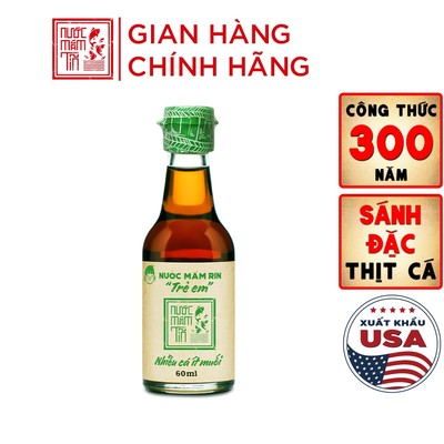 [DATE 2028] Nước mắm tĩn trẻ em cho bé ăn dặm độ đạm 42N 60ML nhiều cá ít muối