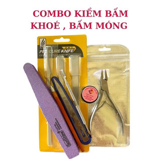 Bộ COMBO Dụng Cụ  LẤY KHOÉ LÀM MÓNG CHÂN VÀ TAY , KÌM MŨI DÀI XL