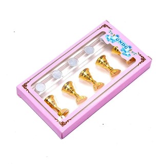 Đế nam châm gắn móng giả (Hộp) đế 5 con cờ làm móng học nail