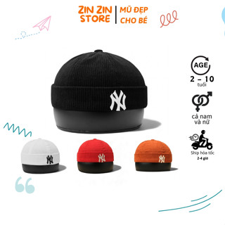 Nón nhung tăm Miki N.Y trẻ em màu nâu, mũ nồi miki siêu HOT phối đồ thời trang hàng hiệu