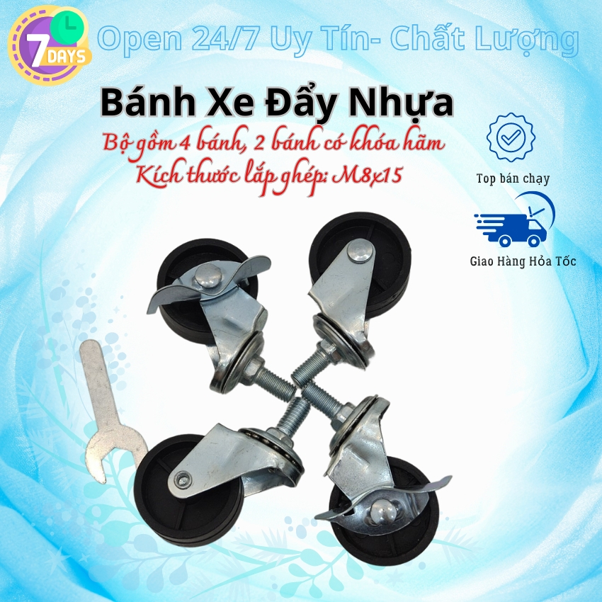 Bánh xe đẩy nhựa