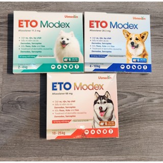 Viên Nhai ETO MODEX | Diệt Ve Rận, Bọ Chét, Ghẻ Demodex cho Chó