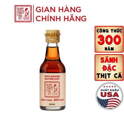 Chai 40N 60ml 1 Chai Nước Mắm Tĩn Nhãn Đỏ cá cơm than Mini  Rin Nguyên Chất Truyền Thống