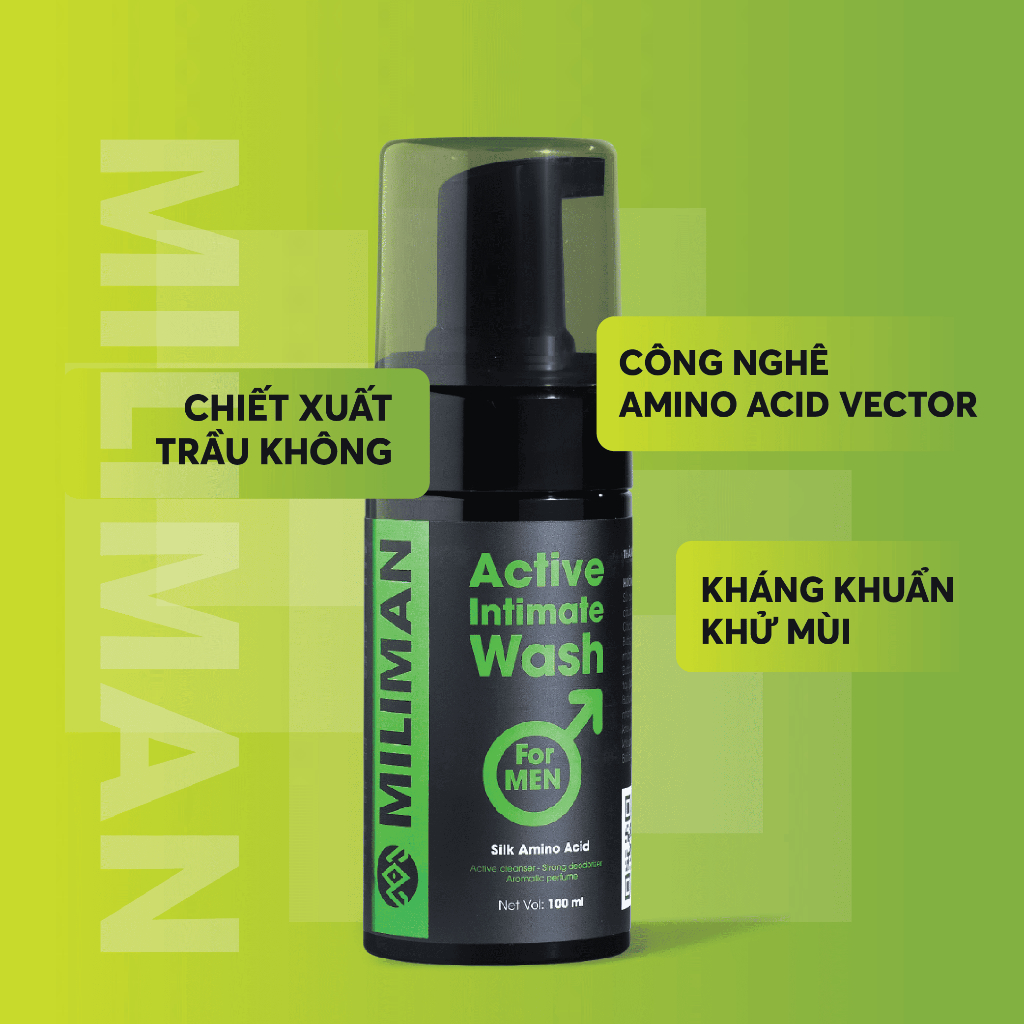 Bọt Vệ Sinh Nam Giới Cao Cấp MILIMAN Dung Tích 100ML