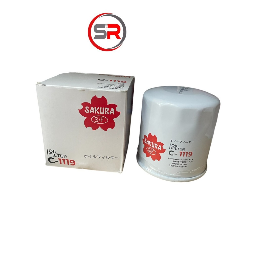 Lọc dầu C1119/ 90915-YZZD2, xe ô tô Toyota, máy nâng, máy phát điện, máy công trình,...