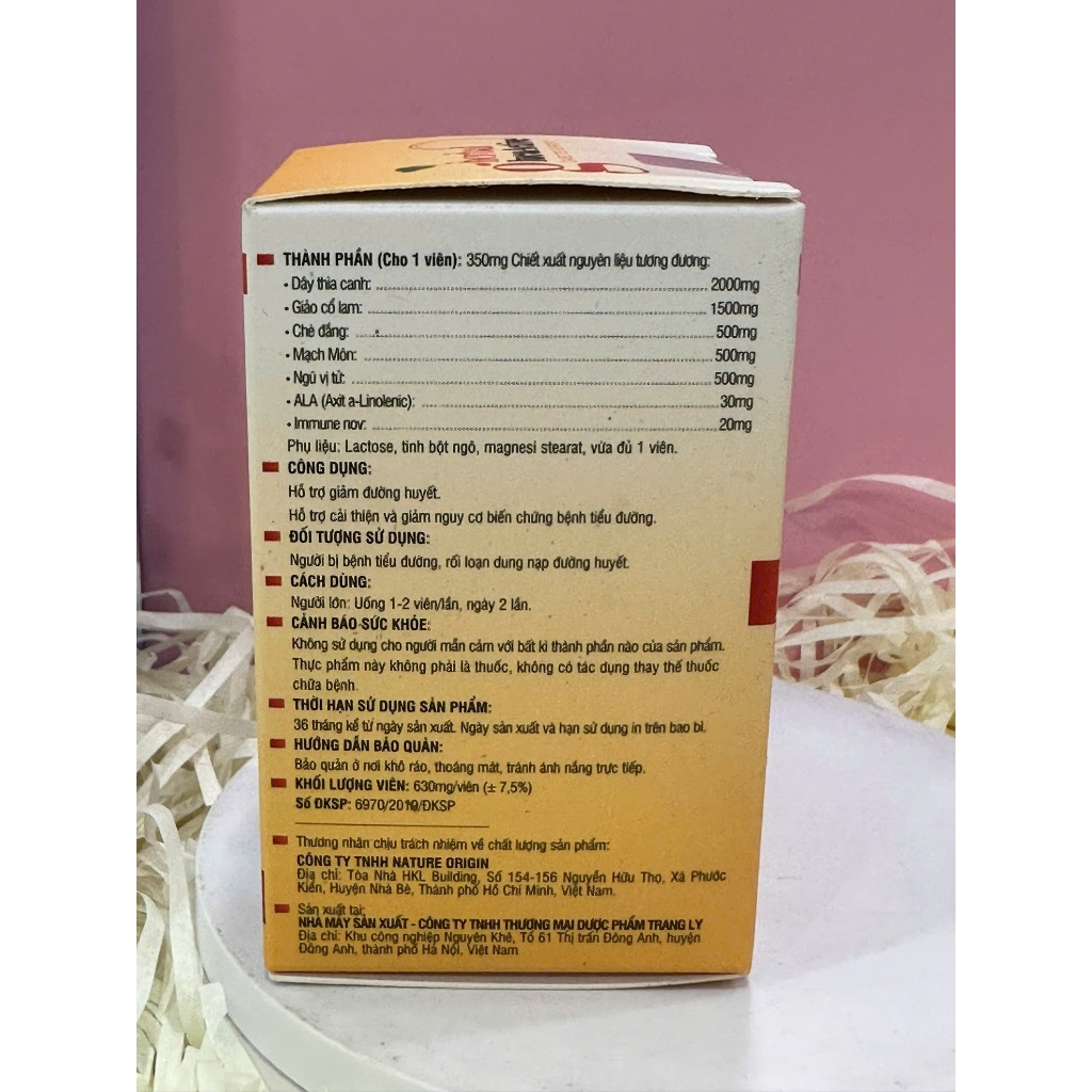 [CHÍNH HÃNG 100%] Herbal Glucoactive Viên Uống Hỗ Trợ Ổn Định Đường Huyết  Giảm Tiểu Đường Type 1 & 2 Phòng Ngừa Đột Quỵ