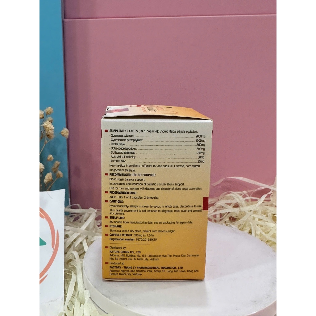 [CHÍNH HÃNG 100%] Herbal Glucoactive Viên Uống Hỗ Trợ Ổn Định Đường Huyết  Giảm Tiểu Đường Type 1 & 2 Phòng Ngừa Đột Quỵ