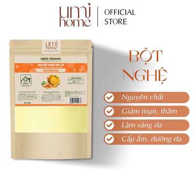 Tinh bột Nghệ hữu cơ UMIHOME nguyên chất | Turmeric powder 40G