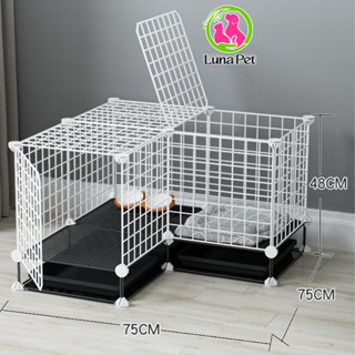  Chuồng quây lắp ghép đa năng Luna Pet chuồng mèo chuồng chó lưới sắt tĩnh điện chó thú cưng 