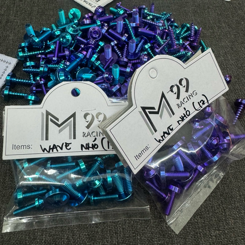 Bộ ốc dàn áo Titan Gr5 cho Wave nhỏ (17c)