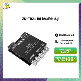 ZK-TB21 chip lớn âm thanh bluetooth nhập khẩu chip siêu trầm bo mạch khuếch đại bluetooth 5.0 50WX2 + 100W âm thanh nổi