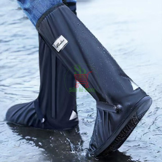 Giày ủng đi mưa Siêu Rẻ Store Bọc giày đi trời mưa nam nữ chống nước cổ cao đế cao su dày dặn chống trơn trượt