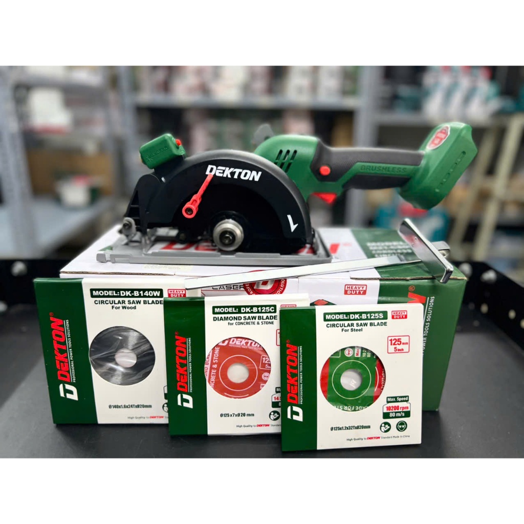 Máy Cưa Đĩa Đa Năng Dùng Pin 21V DEKTON (M21-CS05BL) Tặng Kèm 3 Đĩa Hợp Kim , Đĩa Gỗ , Đĩa Đá