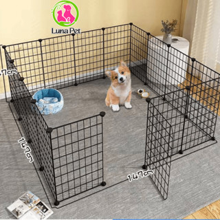  Chuồng lồng quây chó mèo CAO 45 CM tặng kèm chốt - chuồng quây cho thú cưng sơn tĩnh điện Luna Pet 