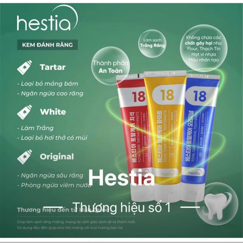 KEM ĐÁNH RĂNG HESTIA ORIGINAL