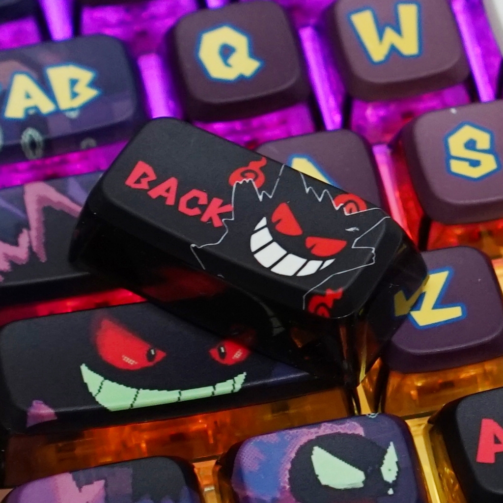 BỘ KEYCAP PUDDING SIDE TRANSPARENT 4 CẠNH XUYÊN LED NHỰA PBT 122 PHÍM OEM PROFILE | BigBuy360 - bigbuy360.vn