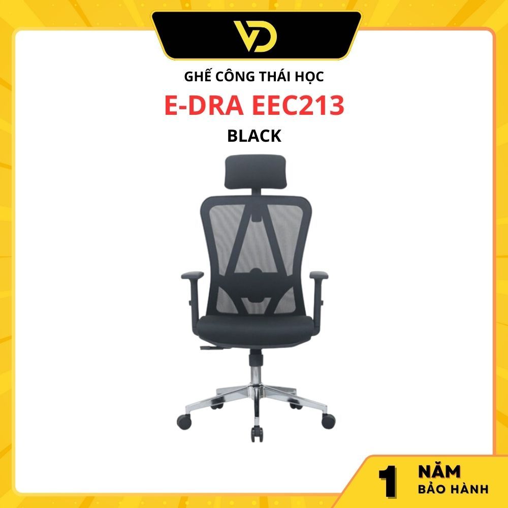 GHẾ CÔNG THÁI HỌC ERGONOMIC E-DRA EEC213 BLACK