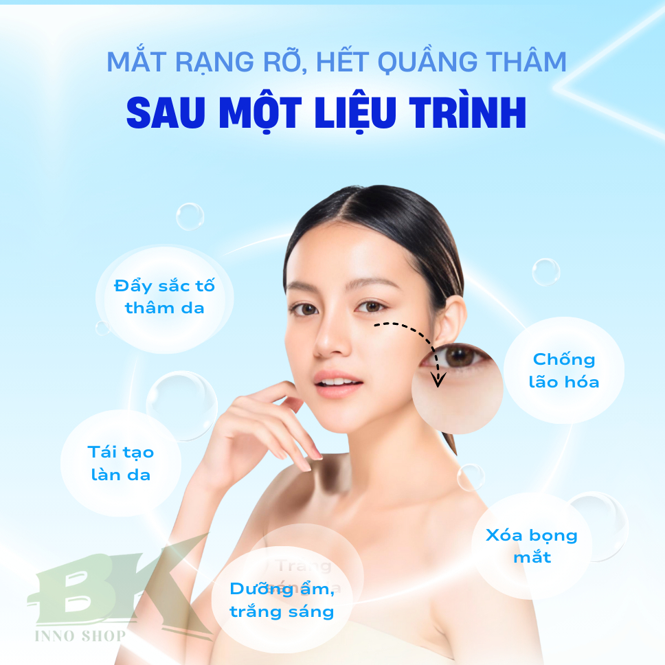 Kem Xóa Tan Quầng Thâm, Tan Bọng Mắt OPENEYES MỸ Hỗ Trợ Trẻ Hóa Vùng Da Mắt, Nâng Cơ Xóa Nhăn, Dưỡng Ẩm Da | BK INNO
