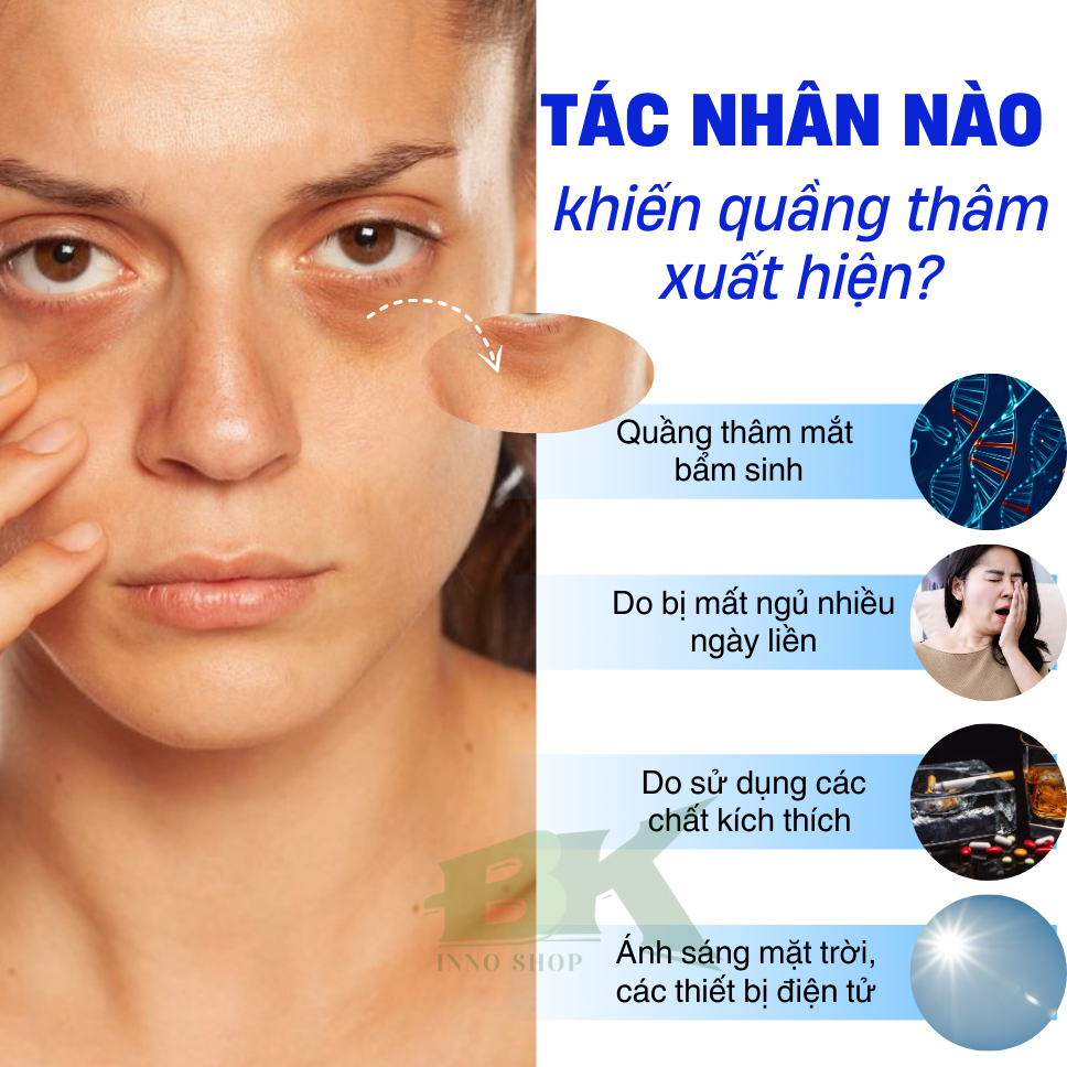 Kem Xóa Tan Quầng Thâm, Tan Bọng Mắt OPENEYES MỸ Hỗ Trợ Trẻ Hóa Vùng Da Mắt, Nâng Cơ Xóa Nhăn, Dưỡng Ẩm Da | BK INNO