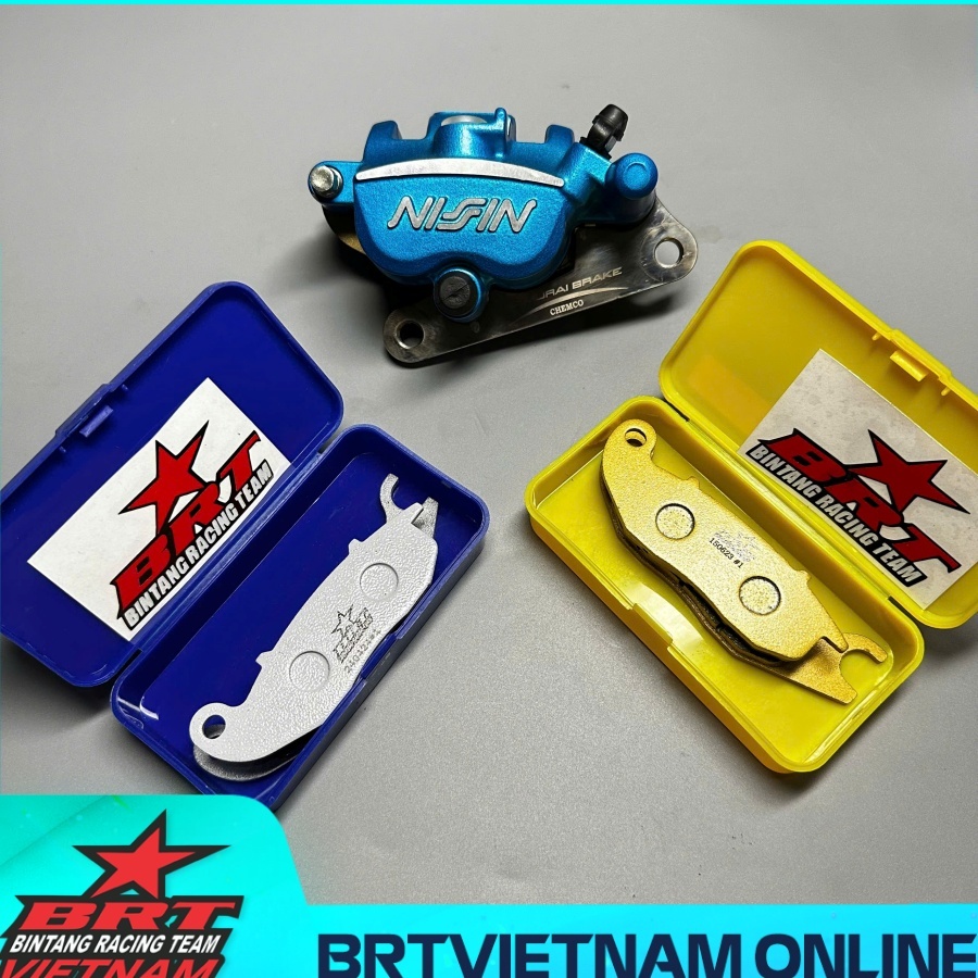 Bố thắng BRT dành cho heo Nissin Samurai 2piston - Heo bên phải