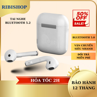 Tai Nghe Bluetooth Không Dây J12 TWS 5.0 Nhỏ Gọn Tiện Lợi Âm Thanh Hỗ Trợ Nhiều Dòng Máy - ribishop08