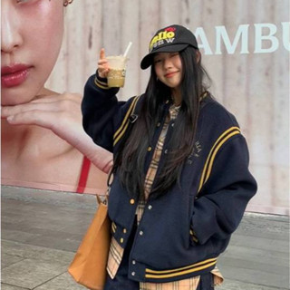 [Sẵn] Áo Khoác Bomber Áo Bóng Chày Nữ Form Rộng Dáng Dài Unisex Nam Nữ Bigsize Kiểu Hàn Quốc Chống Nắng Lạnh Chali BC001