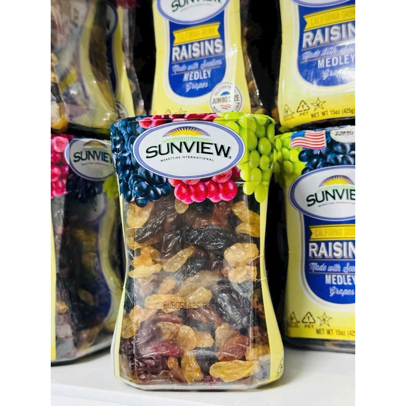 Nho Khô Mỹ Red seedless Sunview Raisins 425g