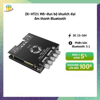  ZK-HT21Mô-đun bộ khuếch đại công suất kỹ thuật số bluetooth ZK-HT21 2.1 Kênh TDA7498E Loa siêu trầm âm cao và trầm 160W 