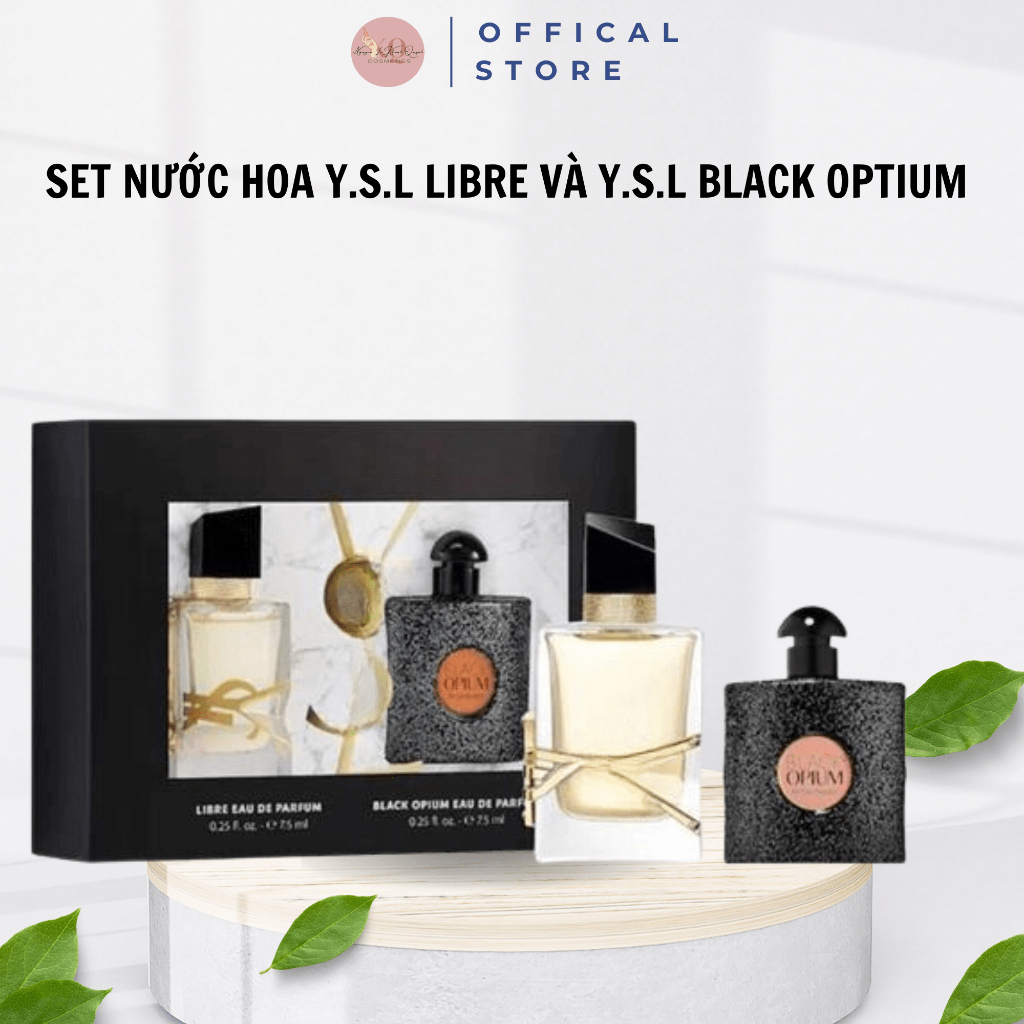 Set Nước Hoa YSL Libre EDP & YSL Black Optium EDP