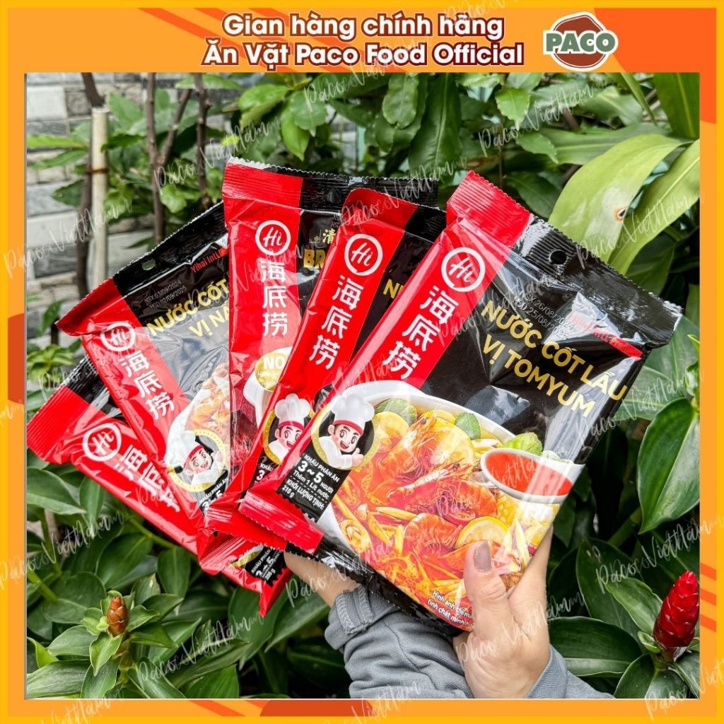 Cốt lẩu Haidilao Đủ Vị Tomyum/Mala Cay/ Cà Chua/ Nấm/Trường Thọ