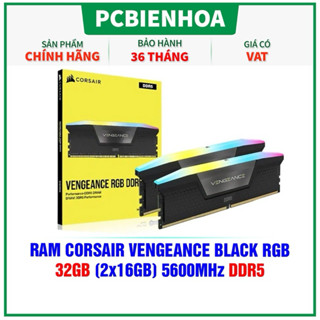 [Mã SPHACL7 giảm 6% đơn 1TR2] Ram Máy Tính CORSAIR VENGEANCE RGB 32GB (2X16GB) 5600MHZ DDR5 - Hàng chính hãng 36T