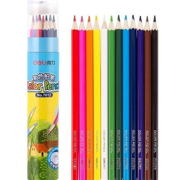 Bút chì ống 12 màu DELI-7012