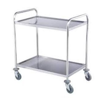 Xe Tiêm, Xe Đẩy 2 Tầng INOX 201 Không Gỉ