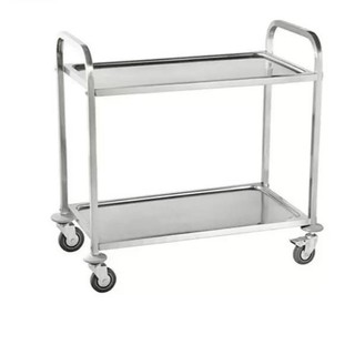 Xe Tiêm, Xe Đẩy 2 Tầng INOX 201 Không Gỉ